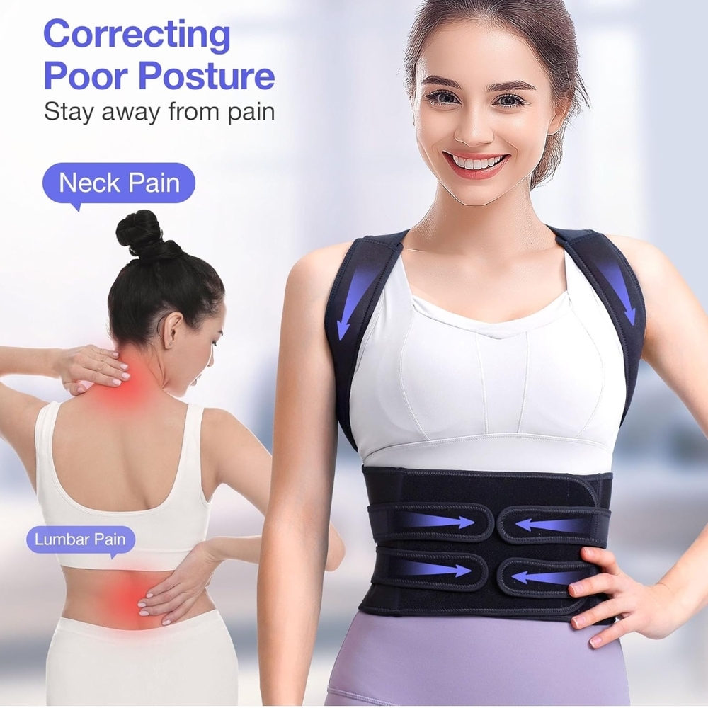 Black Posture Corrector Brace - image 3